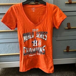 Houston Astros 2017 World Series Champions v-neck tshirt